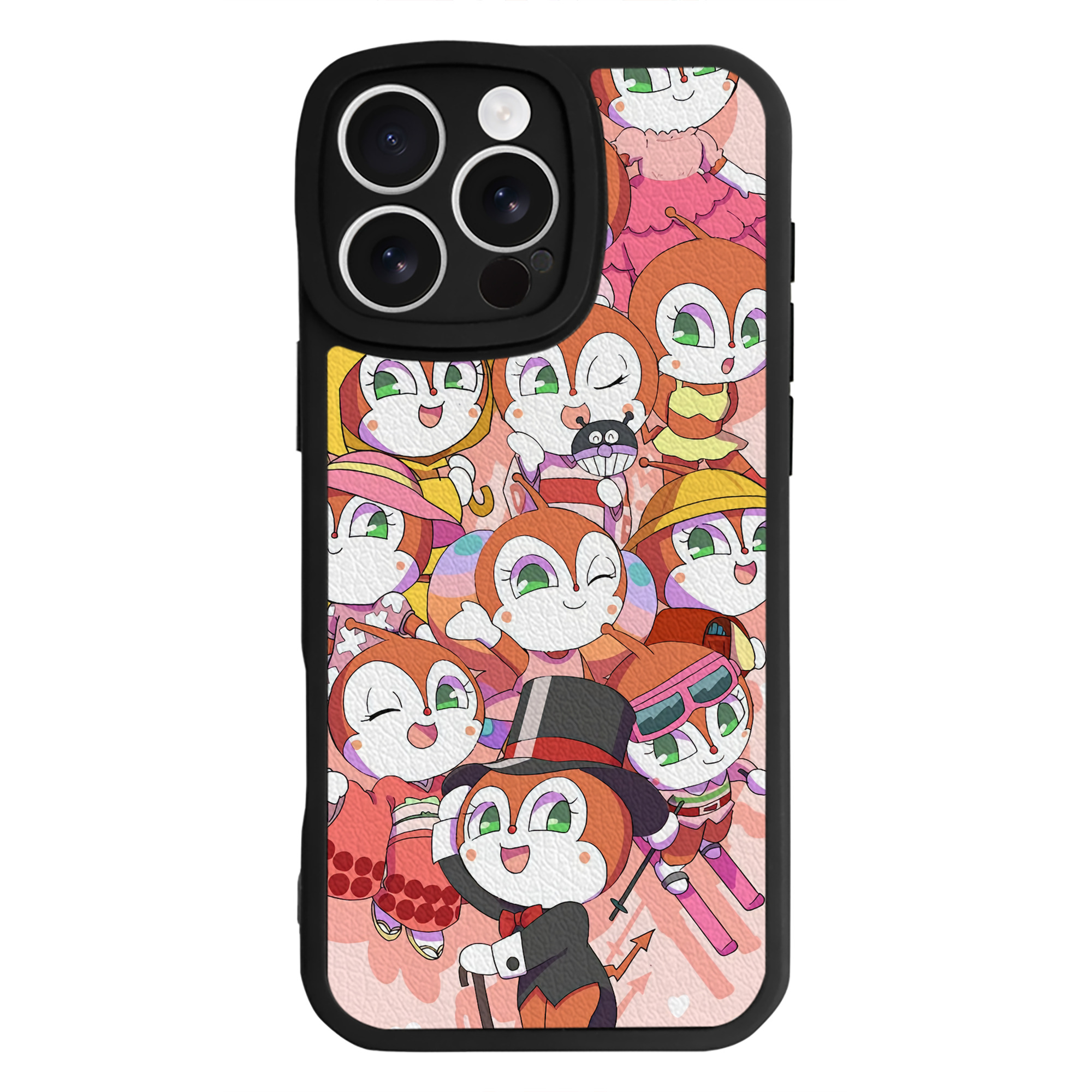 （画像用） アンパンマン Anpanman 【iPhone 16シリーズ対応】シリコンスマホケース（レザー調） 材質：シリコン